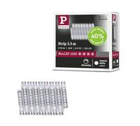 Paulmann MaxLED 71249 - Tira individual de 1000 LED, color blanco neutro, 2,5 m, 18 W, 1100 lm/m, 128 LEDs/m, 4000 K