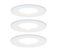 Paulmann Nova empotrada LED 3 ud. rígido, blanco