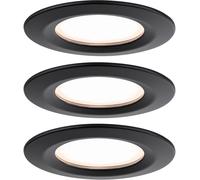 Paulmann Nova lámpara empotrada 3x6 W negro 93081