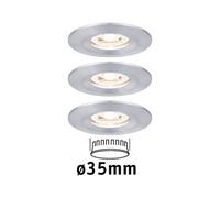 Paulmann Nova mini foco empotrado 3 ud IP44 alu