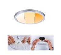 Paulmann panel LED Aero, redondo cromo 17,5c