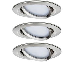 Paulmann Premium lampa do zabudowy 3x6,8 W stal szczotkowana 93865