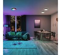 Paulmann Rainbow Ø37cm negro control remoto decoración estrella RGBW