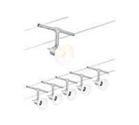 Paulmann Sheela sobre cable 5 luces cromo mate