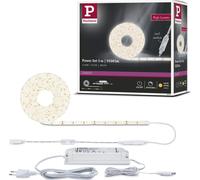 Paulmann 78957 Strip LED SimpLED Power 5 m con regulador de cable 1100 lm/m incl. 1x50 W IP44 tira de luz blanco plástico cinta de LED 3000 K