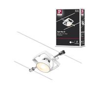 Paulmann Spot Mac II Sistema de Cableado, Corduo, Corriente Continua, Máx. 10 W, Bombilla Tipo GU5,3, Sistema de Cableado, Bombillas No Incluidas, Material Plástico, Color Cromado Mate, 94433