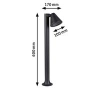 Paulmann Trian bolardo luminoso GU10 orientable