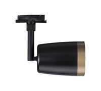 Paulmann URail foco de riel COVER, negro/dorado, Ø 7 cm, GU10
