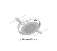 Paulmann Wire RoundMac foco de sobre cable blanco