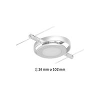 Paulmann Wire RoundMac foco de sobre cable cromo