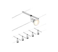 Paulmann Wire Salt sobre cable, 5 luces 5 m cromo