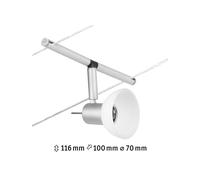 Paulmann Wire Sheela foco de luz sobre cable cromo