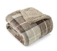 Pavilia - Manta de sherpa de alta calidad, suave, acogedora, microfibra ligera, reversible, para todas las estaciones, para el sofá o la cama