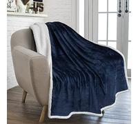 PAVILIA - Manta de Sherpa, Suave, acogedora, Microfibra Ligera, Reversible, para Todas Las Estaciones, para el sofá o la Cama