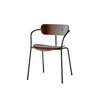 Pavilion AV2 Silla de Comedor con Reposabrazos Nuez/ Negro