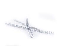 Pavo - Premium Espirales de alambre para encuadernación A4, 12,7 mm, 34 anillas, paso 3:1, para 1-100 hojas, plateado, pack de 100 unidades - 8002214