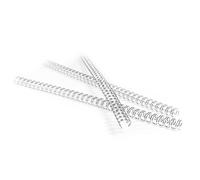 Pavo - Premium Espirales de alambre para encuadernación A4, 12,7 mm, 34 anillas, paso 3:1, para 1-100 hojas, blanco, pack de 100 unidades - 8002139