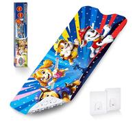 PAW Patrol Alfombrilla de baño antideslizante para niños, antimoho, antibacteriana, con ventosas, ganchos y agujeros de drenaje, 100 x 40 cm