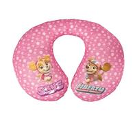 Paw Patrol Almohadilla Cervical Patrulla Canina Rosa con Personajes Skye y Liberty. Perfecta para Viajes. Extra Cómoda y Lavable.