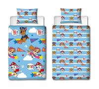 PAW PATROL Conjunto de Funda Nórdica Individual Niños Reversible Cama Nubes Frío