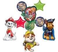 Paw Patrol Dino - Globos para fiesta de cumpleaños, 9 unidades, diseño de Chase Marshall Rubble