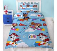 Paw Patrol Funda de Almohada y Edredón Individual Juego Dos Caras Cama Infantil