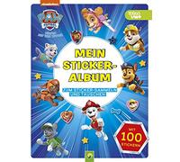 PAW Patrol Mein Stickeralbum mit 100 Stickern: 24 leere beschichtete Seiten für das einfache Ablösen und Tauschen deiner Stickersammlung | Ab 3 Jahren