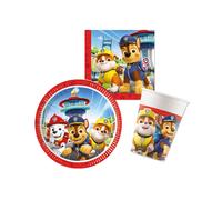 Paw Patrol Party Tableware Set - "Rescue Heroes"; Plates, Cups & Napkins; Procos Official; Kids Party Supplies