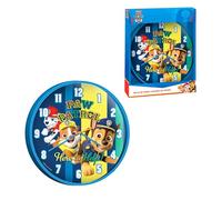Paw Patrol Reloj de Pared, Diseño Redondo Clasico Silencioso, Reloj para Niños, Decoracion Infantil Habitación, Regalo para Niños
