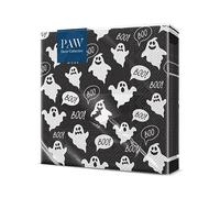 PAW - Servilletas de Papel 3 Capas (33 x 33 cm) | 20 Unidades | Servilletas Decorativas con Temática de Otoño | Diseño de Hojas | Ideal para Decoración Otoñal y Eventos | Color: Boo Black