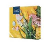 PAW - Servilletas Papel 3 Capas (33 x 33 cm) | 20 Unidades | Perfecto para Pascua, Fiestas, Primavera y Celebraciones | Decoración de la Mesa de Pascua | Color: Dulce Primavera