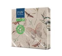 PAW - Servilletas Papel 3 Capas (33 x 33 cm) I 20 Unidades I Perfecto para Cumpleaños, Fiestas, Bodas, Comuniones, Celebraciones I Servilletas con Diseño de Naturaleza I Encanto de Lavanda