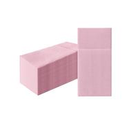 PAW - Servilletas Papel Airlaid (1/8 pocket) I 25 Piezas I Ideal para Bodas, Bautizos, Comuniones, Cumpleaños I Servilletas de Tela para Decoración de Mesa de I Monocolor Rosa Claro