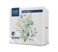 PAW - Servilletas Papel Airlaid (40 x 40 cm) I 50 Piezas I Servilletas de Tela I Ideal para Bodas, Bautizos, Comuniones, Cumpleaños I Decoración de Mesa I Similar al Tejido I Ramo de Eucalipto