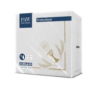 PAW - Servilletas Papel Airlaid (40 x 40 cm) I 50 Piezas I Servilletas de Tela I Perfecto para Comunión, Confirmación, Bautizo I Decoración de Mesa I Mi Primera Comunión Oro