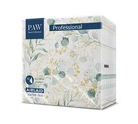 PAW - Servilletas Papel Airlaid (40 x 40 cm) I Servilletas de Tela I Flores, Rosas - Textura de la Tela, Colores Sutiles I Una gran Decoración para cualquier Mesa I Color: Golden eucaliptus
