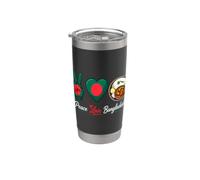 Paz Amor Bangladesh Comida Vaso térmico de acero inoxidable de doble pared