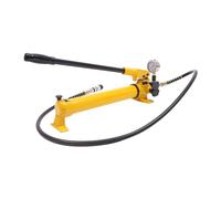 PBTERDTF Cilindro hidráulico CP-700 Bomba de mano hidráulica 700 bar con | Bomba hidráulica manual portátil con mangueras de 1,9 m y válvula de seguridad ZG3/8 para coche e industria
