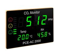 PCE Instruments Medidor de CO2 con Gran Pantalla y Gráfico de Barras
