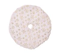 PciDinFo Falda de de Navidad Mini Adorno Decorativo para con Diseño Elegante Adecuada para Sala de Estar Fiesta Hotel Entrada, Copos de Nieve Dorados, tal como se describe