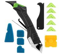 pclapora Kit de Herramientas de Eliminador de Sellantes, Juntas Azulejos 5 en 1 Espátula, Aplicador Silicona Herramienta, Removedor de Calafateo para Ventanas, Cocina, Baño