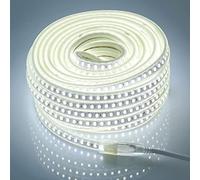 pcning 15M Tira LED 220V IP67 Impermeable SMD 5730 Tiras de LED Con Tnchufe UE Para Interior Exterior 6000K (Blanco Frio, 15M)