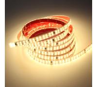 pcning 1M Doble Fila Tira Luz LED 220V Adhesiva sin transformador con Interruptor, 1 Meter SMD 2835 12W Flexible Strip Light 3000K Blanco Calido IP65 Impermeable Tiras (Blanco Calido, 1M)