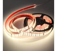 pcning 3M Fita LED de Doble Fila 220V sin Transformador con Interruptor, 3 Metros Flexible Luz Tira LED Adhesiva Corte 10 CM 12 Watt/m Para Interior Exterior Blanco Natural 4000K (Blanco, 3M)