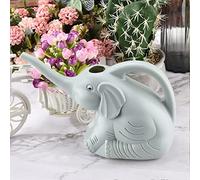 Pcscevcr Regadera de plástico con forma de elefante de 2 litros, bonita regadera de animales con boca larga, regadera de elefante de nariz larga, hervidor de jardinería (azul)