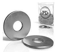 PD® Arandelas grandes M12 (DIN 9021 / ISO 7093) | Arandelas de cuerpo de acero inoxidable A2 V2A | Arandelas de acero inoxidable Calas de gran diámetro exterior | 100 piezas