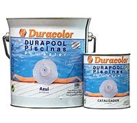 PD DURACOLOR Pack de Pintura Durapool para Piscinas de Poliéster + Catalizador - Color Azul - Formato 3 Litros + 750 ml. - Pintura de Poliuretano para Piscinas - Acabado Brillante