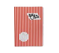 PdiPigna Bella Copia, Cuaderno A5, interior 1R, rayado, papel 80 g/m². Ideal para la escuela y la oficina, tapa blanda Color Rojo
