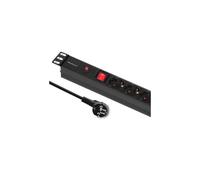 PDU 19" 1U 16A 53993 Regleta antiso brecarga Rack