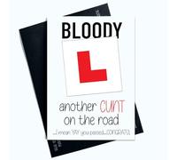 Peachy Antics Funny Passed Driving Test Cards Well Done Congratulations C*nt On The Road AP133